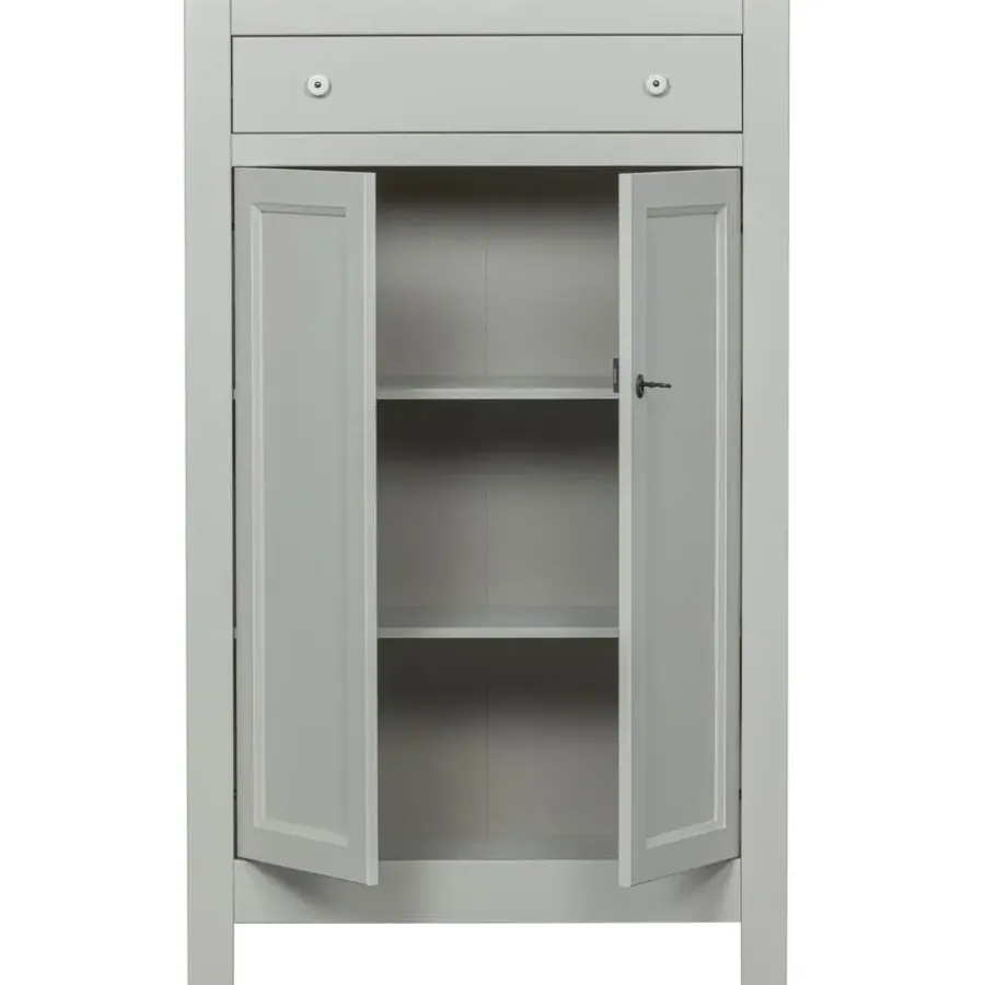 Wandkasten-WOOOD Eva Meidenkast - Grenen - Mist - 150x93x40