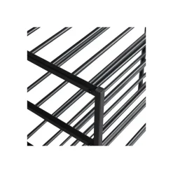 Kledingopbergers-WOOOD Ferro Schoenenrek - Metaal - Zwart - 80x85x35