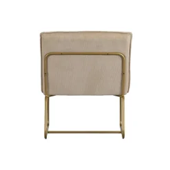 Fauteuils-WOOOD Fie Fauteuil - Ribstof - Zand - 77x64x71