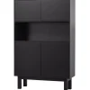 Buffetkasten-WOOOD Finca Buffetkast - Grenen - Zwart - 170x110x40