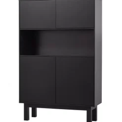Buffetkasten-WOOOD Finca Buffetkast - Grenen - Zwart - 170x110x40