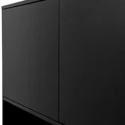 Buffetkasten-WOOOD Finca Buffetkast - Grenen - Zwart - 170x110x40