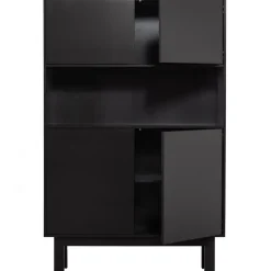Buffetkasten-WOOOD Finca Buffetkast - Grenen - Zwart - 170x110x40