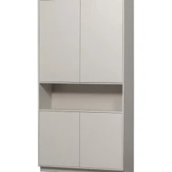 Wandkasten-WOOOD Finca Opbergkast - Grenenhout - Mist - 210x110x40