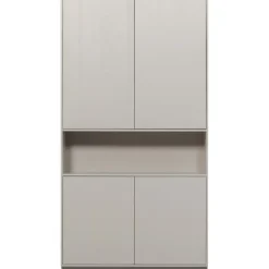 Wandkasten-WOOOD Finca Opbergkast - Grenenhout - Mist - 210x110x40