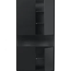 WOOOD Finca Opbergkast - Zwart - 210x110x40