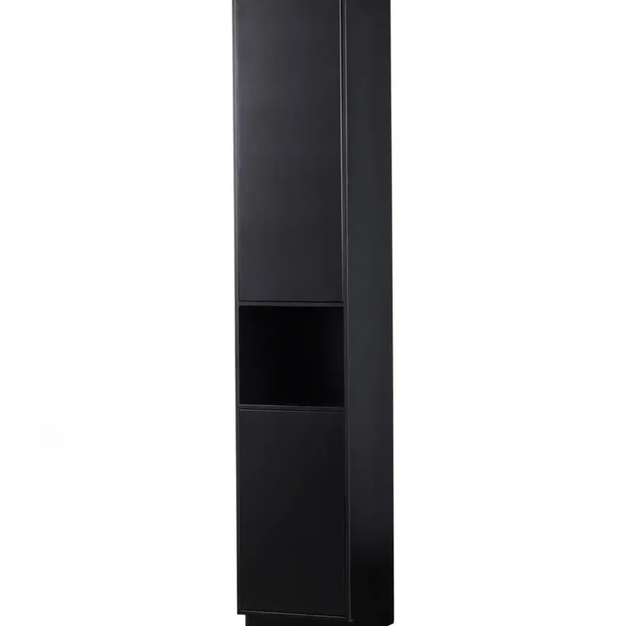 Wandkasten-WOOOD Finca Opbergkast - Zwart - 210x39,5x40