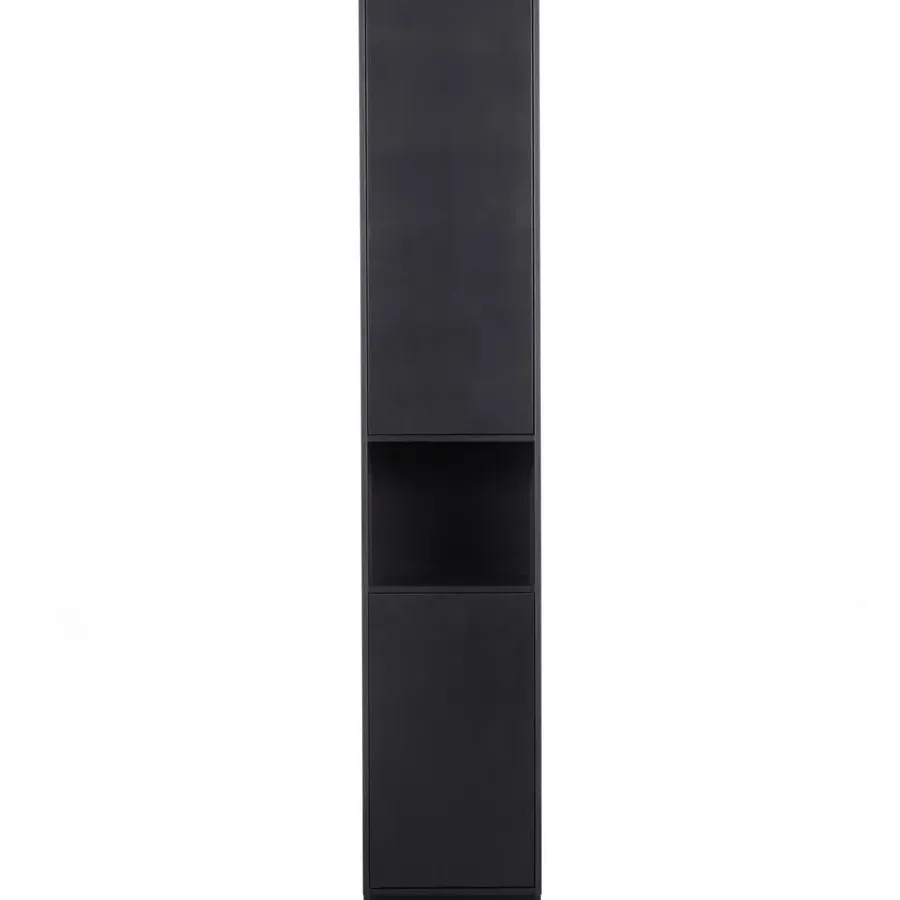 Wandkasten-WOOOD Finca Opbergkast - Zwart - 210x39,5x40