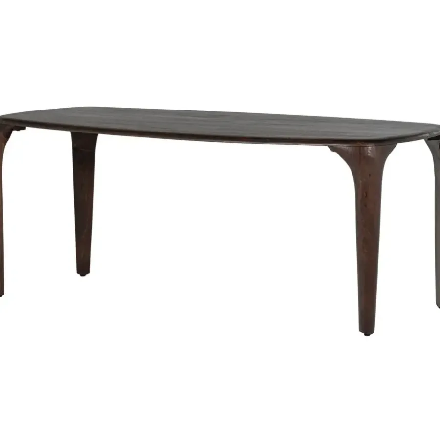 WOOOD Fiore Eettafel - Mango Hout - Walnoot - 76x190x95