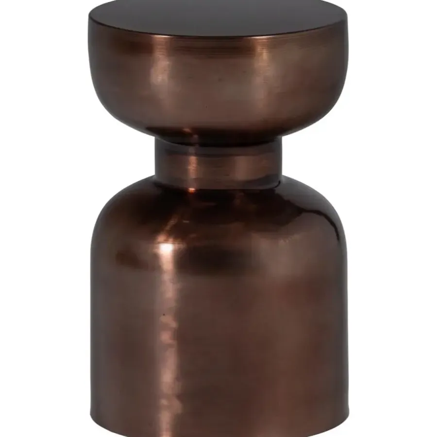 WOOOD Frits Bijzettafel - Metaal - Brons - 47x30x30