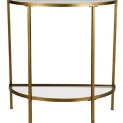 Sidetables-WOOOD Goddess Sidetable - Metaal - Antique Brass - 75x37x75