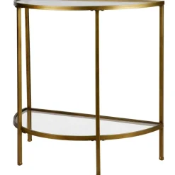 Sidetables-WOOOD Goddess Sidetable - Metaal - Antique Brass - 75x37x75