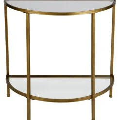 Sidetables-WOOOD Goddess Sidetable - Metaal - Antique Brass - 75x37x75