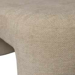 Bankjes-WOOOD Jacob Bankje - Chenille - Naturel - 46x130x46