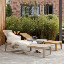 Ligbedden-WOOOD Jinte Ligbed Tuin - Kunststof - Geel - 29x55x191