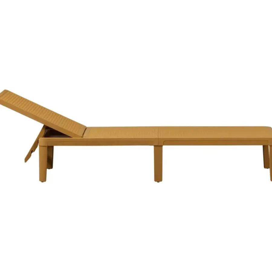 Ligbedden-WOOOD Jinte Ligbed Tuin - Kunststof - Geel - 29x55x191