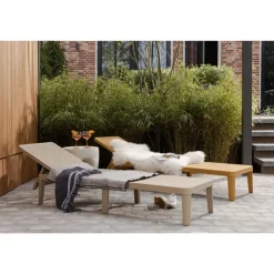 Ligbedden-WOOOD Jinte Ligbed Tuin - Kunststof - Geel - 29x55x191