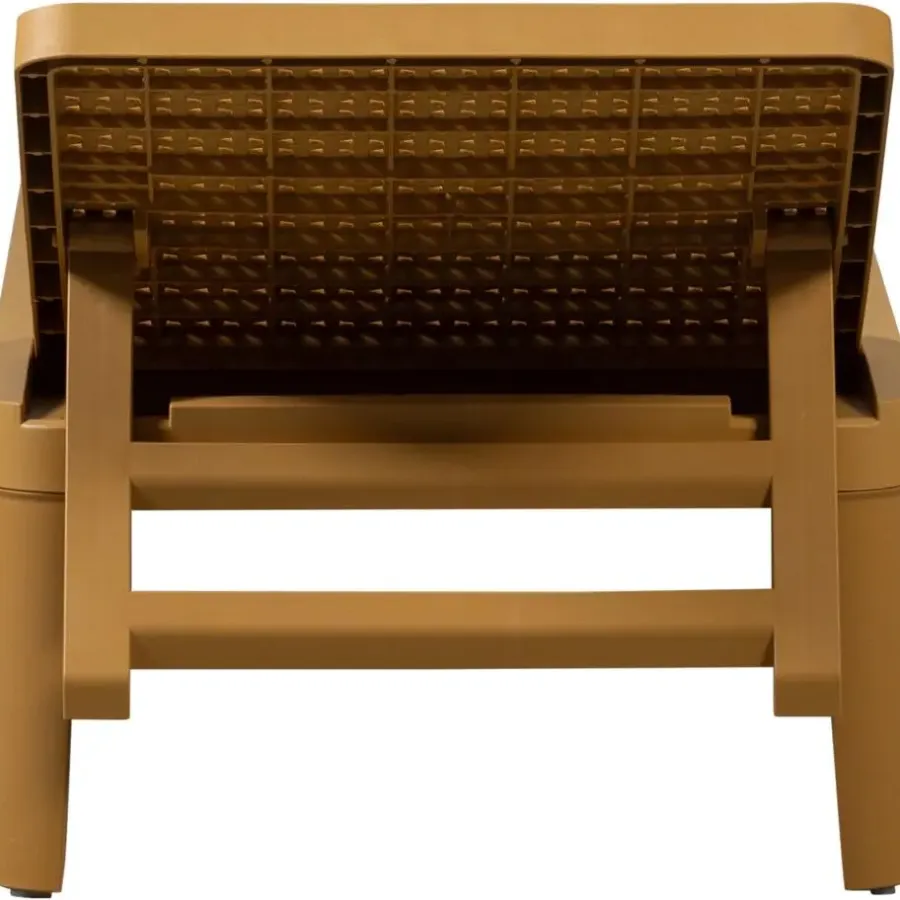 Ligbedden-WOOOD Jinte Ligbed Tuin - Kunststof - Geel - 29x55x191