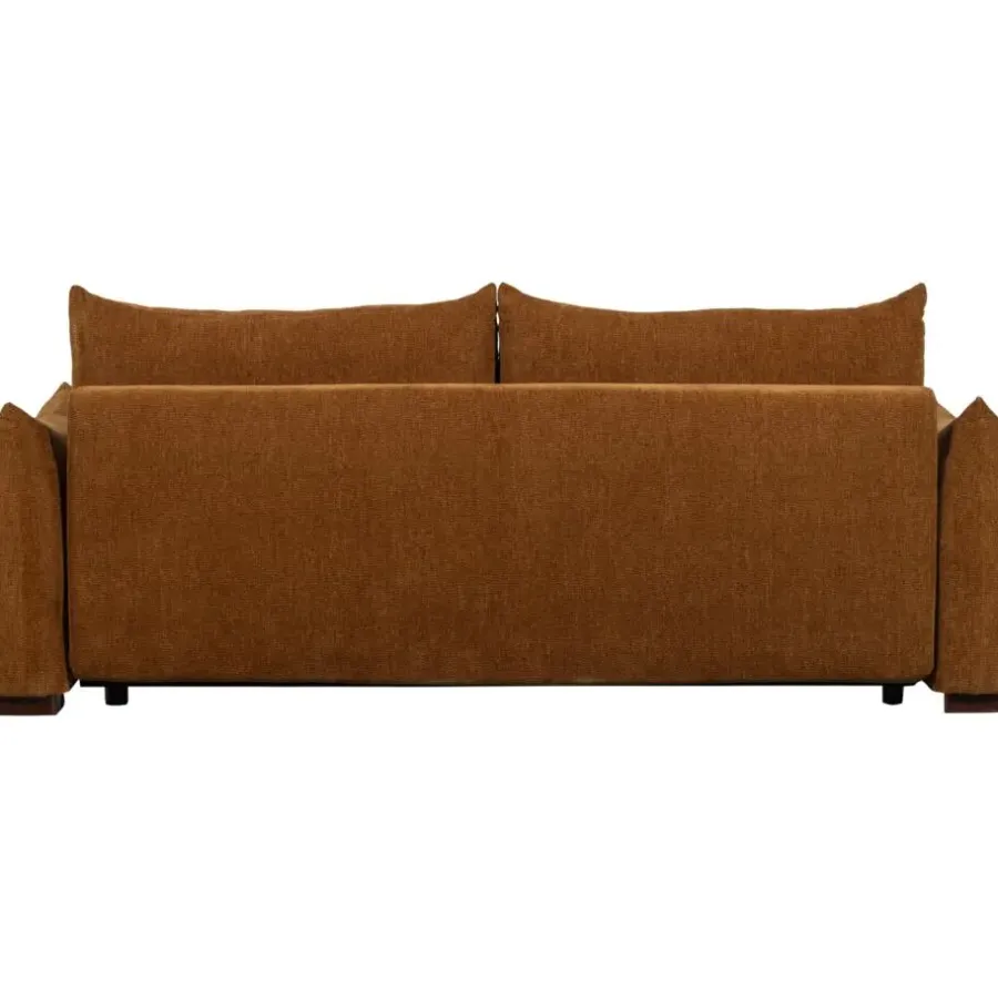 WOOOD Jonne 3-Zits Slaapbank - Chennile - Bruin - 92x233x105
