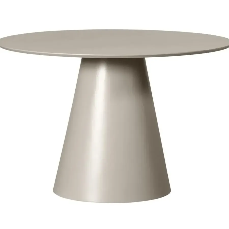Ronde Eettafels-WOOOD Jorre Eettafel - Mdf - Antique Beige - 76x120x120