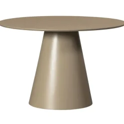 Ronde Eettafels-WOOOD Jorre Eettafel - MDF - Militair Bruin - 76x120x120