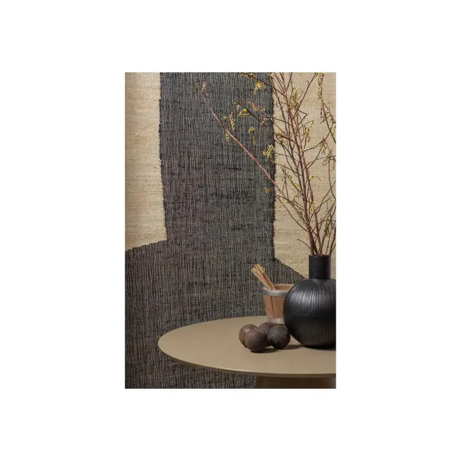 Ronde Eettafels-WOOOD Jorre Eettafel - MDF - Militair Bruin - 76x120x120
