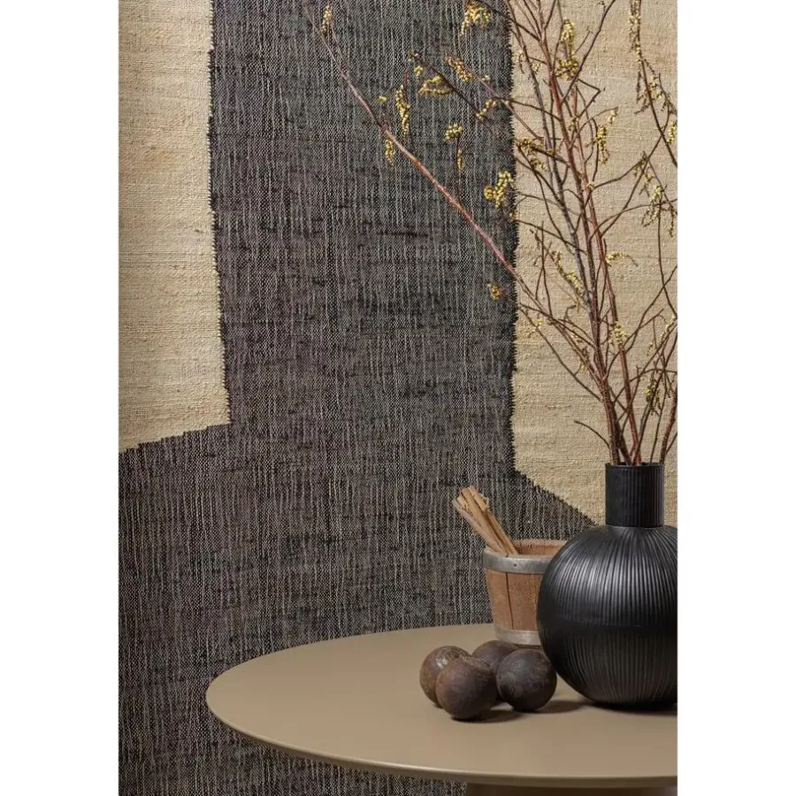 Ronde Eettafels-WOOOD Jorre Eettafel - MDF - Militair Bruin - 76x120x120