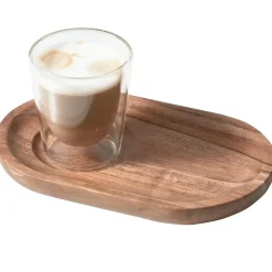 WOOOD Josje Serveer Plateaus - Acacia Hout - Naturel - Set van 8