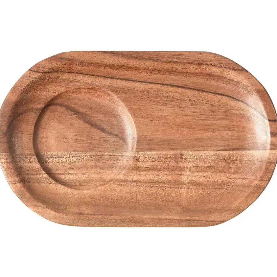 WOOOD Josje Serveer Plateaus - Acacia Hout - Naturel - Set van 8