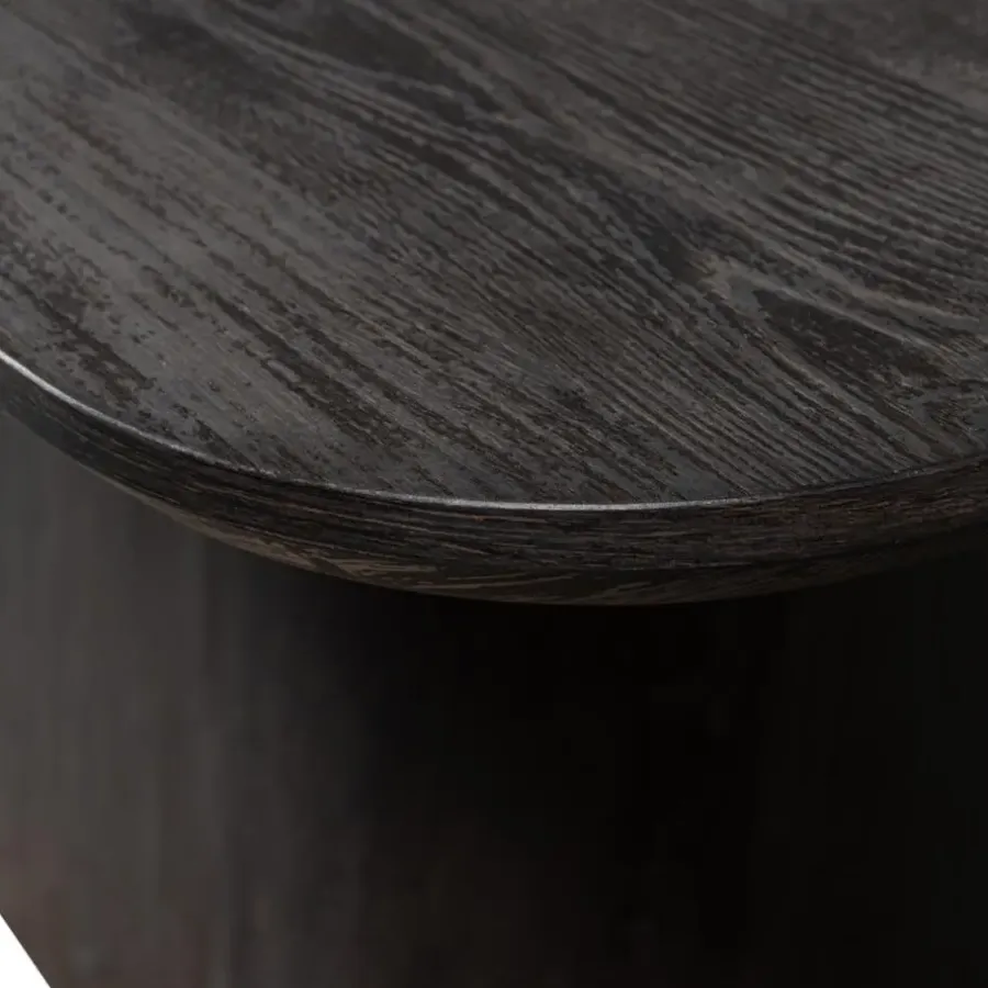 Rechthoekige Eettafels-WOOOD Leah Eettafel - MDF - Donkerbruin - 76x200x105