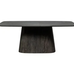 Rechthoekige Eettafels-WOOOD Leah Eettafel - MDF - Donkerbruin - 76x200x105