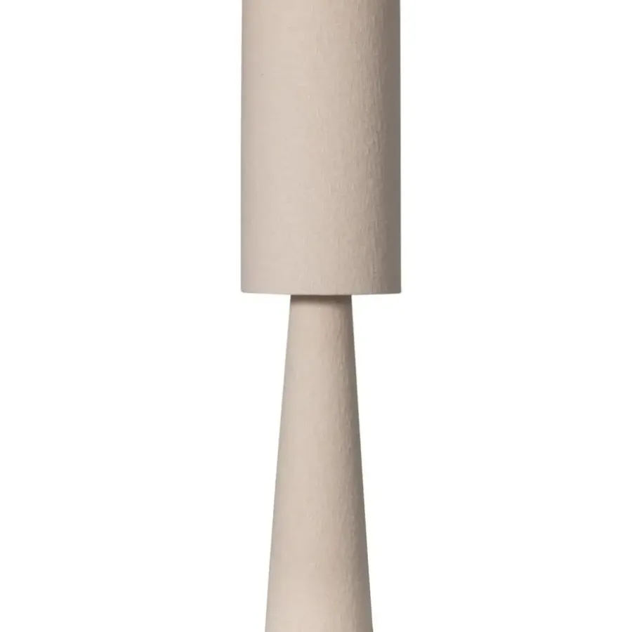Tafellampen-BePureHome WOOOD Loft Tafellamp - Metaal/Bouclé - Naturel - 90xØ22 cm