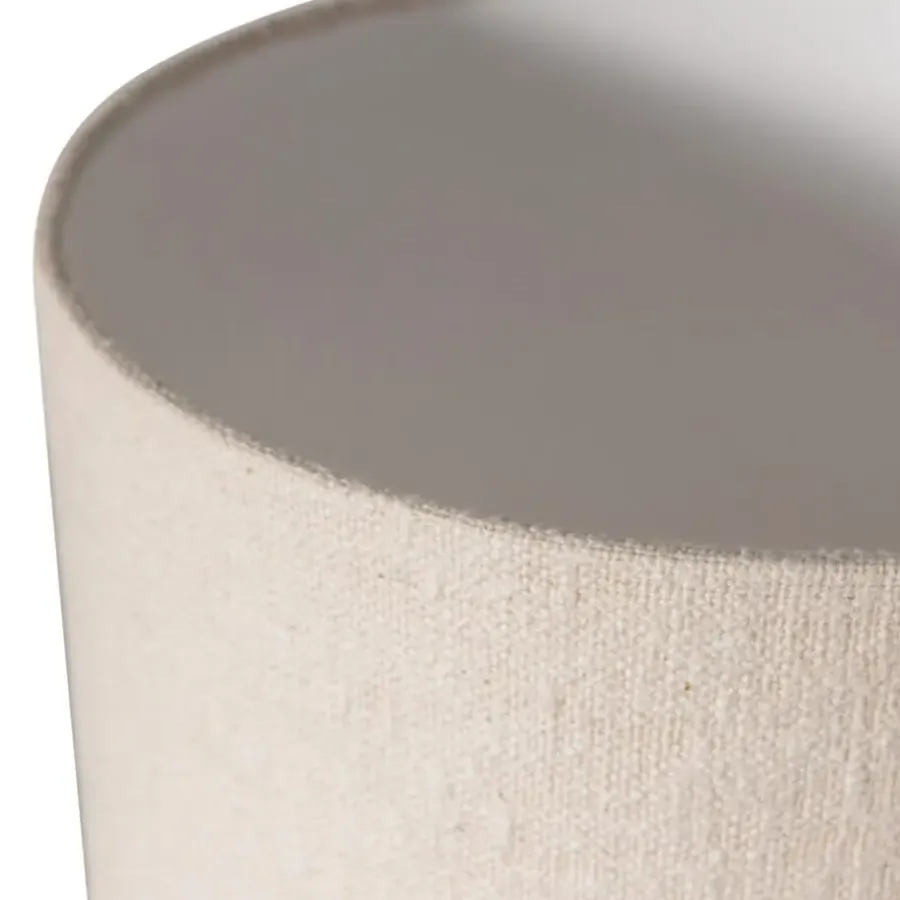 Tafellampen-BePureHome WOOOD Loft Tafellamp - Metaal/Bouclé - Naturel - 90xØ22 cm