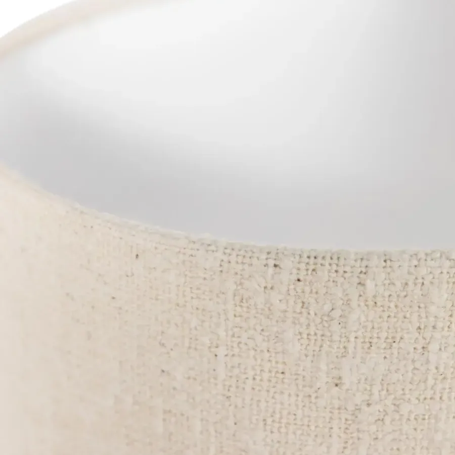 BePureHome WOOOD Loft Vloerlamp - Metaal/Bouclé - Naturel - 130xØ30 cm