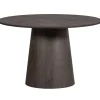WOOOD Maan Eettafel - MDF - Donkerbruin - 75x120x120
