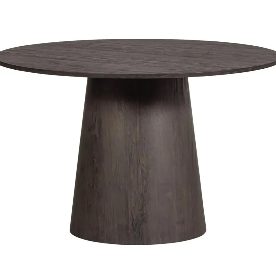 WOOOD Maan Eettafel - MDF - Donkerbruin - 75x120x120