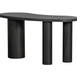 Bureaus-WOOOD Maan Organisch Sidetable/Bureau - MDF - Bruin - 75x150x70cm