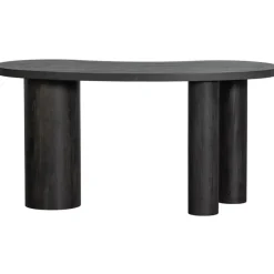 Bureaus-WOOOD Maan Organisch Sidetable/Bureau - MDF - Bruin - 75x150x70cm