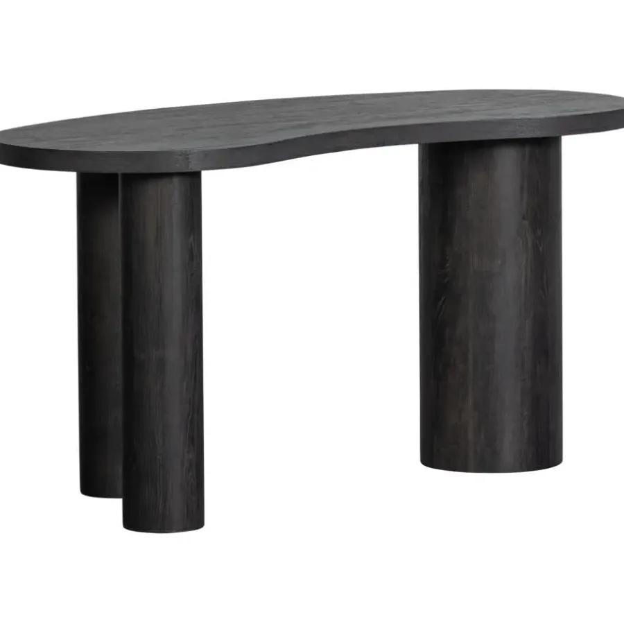 Bureaus-WOOOD Maan Organisch Sidetable/Bureau - MDF - Bruin - 75x150x70cm