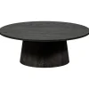 Salontafels-WOOOD Maan Salontafel - MDF - Donkerbruin - 35x100x100