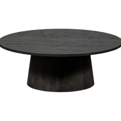 Salontafels-WOOOD Maan Salontafel - MDF - Donkerbruin - 35x100x100