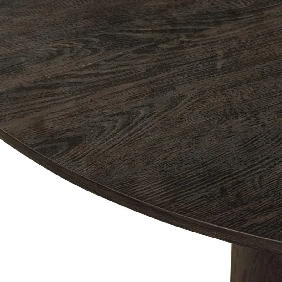 Salontafels-WOOOD Maan Salontafel - MDF - Donkerbruin - 35x100x100