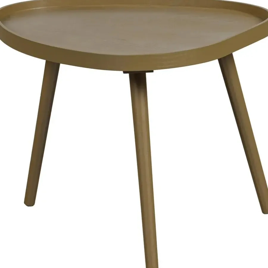 Bijzettafels-WOOOD Mae Bijzettafel - Grenen/MDF - Sepia - 40x61x50