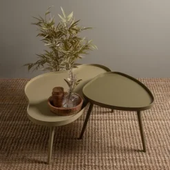 WOOOD Mae Bijzettafel - Grenen/MDF - Alpaca - 35x100x58