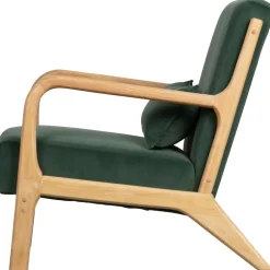 WOOOD Mark Fauteuil - Velvet - Flesgroen - 75x67x82
