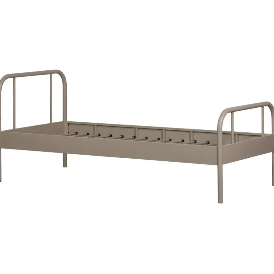 WOOOD Mata 1-Persoonsbed - Metaal - Zand - 90x208x95