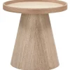 Bijzettafels-WOOOD Maud Bijzettafel - Hout - Naturel - 38x39x39