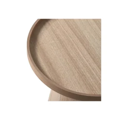 Bijzettafels-WOOOD Maud Bijzettafel - Hout - Naturel - 38x39x39
