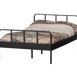 1-Persoons Bedden-WOOOD Mees Twijfelaar - Metaal - Zwart - 90X208X125