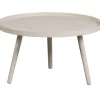 WOOOD Mesa Bijzettafel L - Hout - Antique Beige - 34x60x60